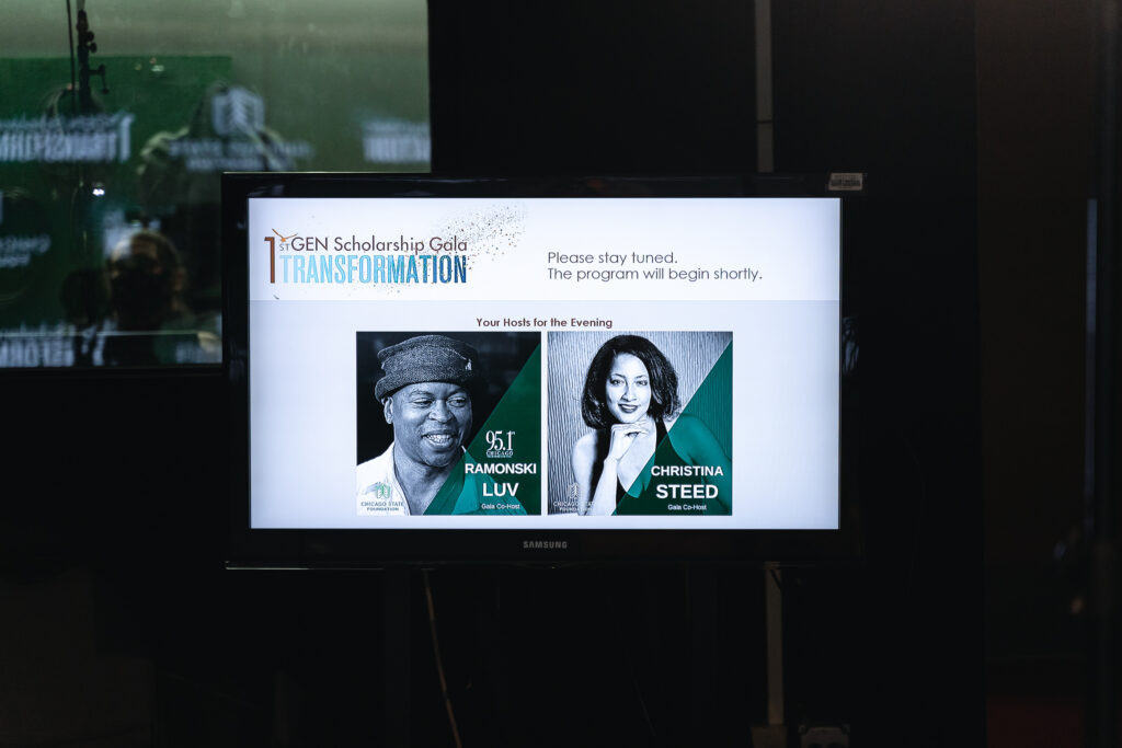 video production for a virtual event broadcast for the Chicago State Foundation